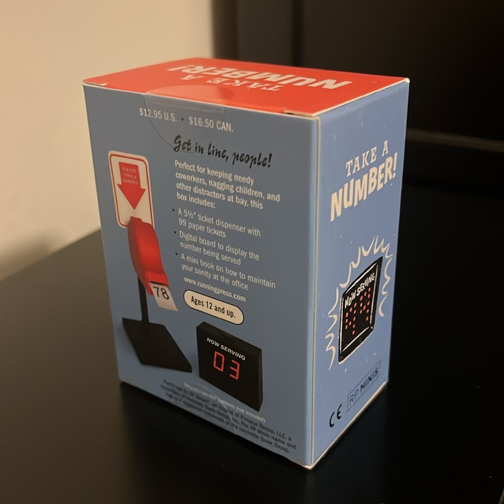 Desk Ticket Taker - Gag gift - Picture 2 of 2